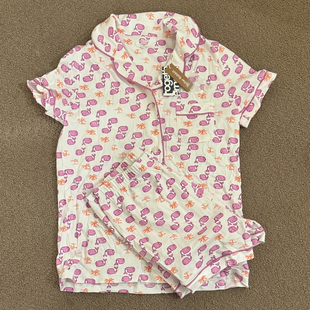 NWT ROLLER RABBIT PJ SET